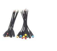 M8 Waterproof Connector 2-6 Pin Electric Bike Cable 30Cm Male Female Ip20 Pvc Copper Wire For Ebike Battery Motor Lighting
