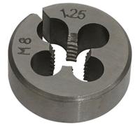 M8 x 1.25mm Metric Split Die - Quality Steel - Bar / Bolt Threading Bit & Case