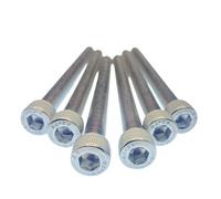 M8 x 100mm Allen Socket Head Cap Screws (6pk) - ISO 4762 A2-70 Stainless Steel Allen Hex Drive Machine Screws - Full Thread Metric Fasteners for DIY, Engineering, 3D Printing M2 M3 M4 M5 M6 M8 (6pk)