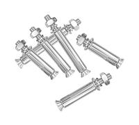 M8 X 100mm Expansion Bolts, 10Pcs 304 Stainless Steel Wedge Hex Sleeve Anchor Mechanical with Nut and Washer for Wall Concrete Fences and Doors