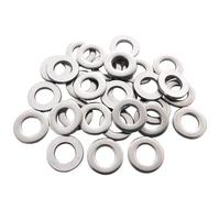 M8 x 16 x 1.6mm Washers,125 Piece A2 304 Stainless Steel Flat Penny Washers,Round Spacer Repair Washer For Screws Bolts,for Home Decoration Factories Repair Construction,According to Standart DIN125
