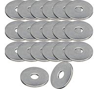 M8 x 32mm Penny Repair Washers, Pack of 20 - A2 304 Stainless Steel DIN 9021 Form G Wide-Form Mudguard Fender Washer for Wood, Metal, Garden, Automotive & DIY