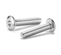 M8 x 35mm 10Pcs Flat Head Hex Socket Cap Screws Bolts, 304 Stainless Steel 18-8, Full Thread by SG TZH (with Hex Spanner)