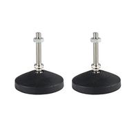 M8 x 50 x 80 mm Levelling Feet for Machine Adjustable Levelling Foot Floor Protector Non-Slip for Factory Shelves 2 Pieces