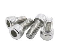 M8 x 60mm Hex Socket Head Cap Screws,Pack 10-piece,Stainless Steel,Full Thread,Metric,Knuled Head