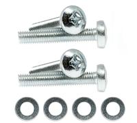 M8 x 60mm TV Wall Mount Bracket Screws for TVs All Brands Pan Head Bolts + Washers H01B
