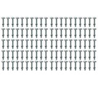 M8 x 80mm Cup Square Bolt & Hex Nut - 100 Pack