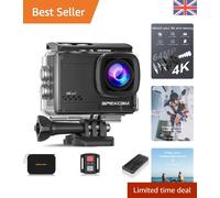 M80air Action Camera 4K 60FPS 64MP WiFi Sports Underwater Camera Waterproof 4...