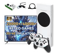 M88 Retro Game Stick 4K Retro Gaming Console,40000+ Games,40+ Emulator,Support 4-Player Online Battle,1080P Portable Video Game Console with Dual 3D Rocker Plug & Play Emulator Console for TV (256G)