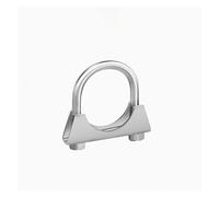M8M10 304 Stainless Steel Strong Pipe Clamp Bracket with Baffle U-Bolt/Marine Pipe Clamp Exhaust Pipe Clamp(M8*54)