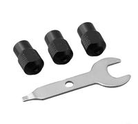 M8X0.75mm Chuck Nut Kit for Rotary Tools 3pcs with Wrench Fits Electric Grinder and Compatible For Mini Power Tools
