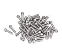 M8x1.25 DIN 912 Socket Cap Screws, Coarse Thread Stainless Steel Bolt Set, A2-70 304 Grade Hex Key Fasteners with 6mm Wrench Fit, for Engineering, Construction and DIY Projects (M8*35)
