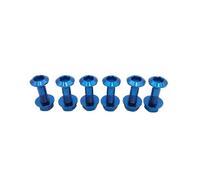 M8x1.25 Motorcycle Sprocket Bolts Chainwheel Chain Plate Screws Nuts Set Compatible With Various Dirt Bikes And Universal Fit Applications Including KXF AVANTIS BRZ Models(Titanium-Blue)