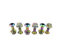 M8x1.25 Motorcycle Sprocket Bolts Chainwheel Chain Plate Screws Nuts Set Compatible With Various Dirt Bikes And Universal Fit Applications Including KXF AVANTIS BRZ Models(Titanium-Phantom)