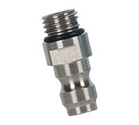 M8x1 Threaded Air Charging Valves with 40MPa Pressure Rating Leakproof Single Way Mechanism for Pneumatic Tool Stainless Steel Air Chucks Fitting
