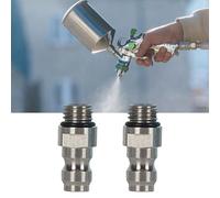 M8x1 Threaded Air Charging Valves with 40MPa Pressure Rating Leakproof Single Way Mechanism for Pneumatic Tool Stainless Steel Air Chucks Fitting