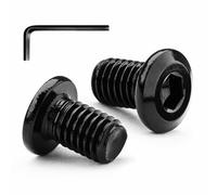 M8x12mm Hex Flat Head Socket,20Pcs M8 Bolts,Fully Thread 304 Stainless Steel Bolt,Furniture Screws Bolts,Black zinc plating,with Hex Key