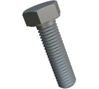 M8x16 Hex Head Bolts Metric Hexagon Bolts, Cap Screws Suitable for Metal Construction Work, Automotive Machinery, DIY Zinc Plated Steel Class 8.8 DIN933 8mm x 16mm Full Threaded (Pack of 25)