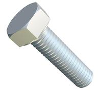 M8x30 Hex Head Bolts Metric Hexagon Bolts, Cap Screws Suitable for Metal Construction Work, Automotive Machinery, DIY Zinc Plated Steel Class 8.8 DIN933 8mm x 30mm Full Threaded (Pack of 25)
