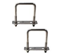 M8x40x65mm Square U Bolt 304 Stainless steel Tie Down U Bolt (Pack of 2)