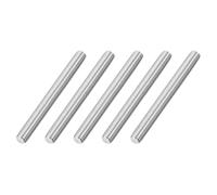 M8x80mm Fully All Threaded Rod, 5Pcs 316 Stainless Steel Long Threaded Screw 1.25mm Thread Pitch Right Hand Threads for Furniture Mounting Assembly Fa
