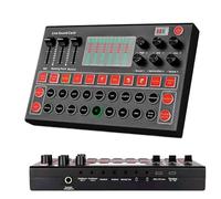 M9 Audio Interface Sound Card, USB Live Streaming Mixer with Multi Effects, External Voice Changer Audio Mixer for Karaoke, Podcast, Gaming, Party & PC Recording