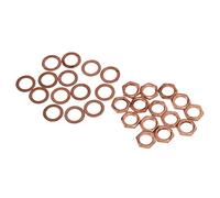 M9 Nut Kit, Multifunctional Metal Washer Wear Resistant with 0.75mm Pitch for Electric Guitar Bass(Red Copper)