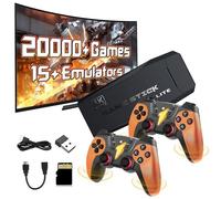 M9 Retro Game Stick,Retro Gaming Console with Rechargeable Dual 2.4G Wireless Controller,20000+ Games 15+Emulators Portable Game Console ,4K HD 1080P Output Video Games for TV/Computer,Plug&Play 64G