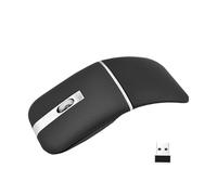 M9 Travel Mouse Compatible for Dell MS700 Portable Mice-Black,Rechargeable Slim Foldable Mouse with USB Receiver Compatible with Laptop,Notebook,Lenovo,MacBook,Chromebook