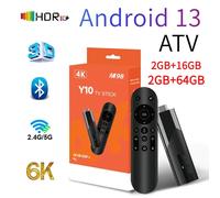 M98 Y10 Smart TV Stick Android 13 ATV Allwinner H618 2.4G/5G Dual WIFI Airplay Preinstalled APP TV Stick m98y102gb64gb