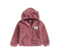 M9ppzzur7 Baby Boys Girls 3D Bear Ears Shape Fleece Long Sleeve Hoody Zip Up Coat Jacket Infant Baby Sweatshirt