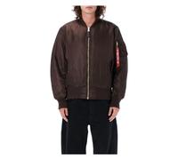 Alpha Industries MA-1 Heritage Bomber Jacket for Men Size S - hunter brown