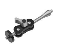MA-95 Magic Arm Extension Bracket Monitor Mount Adapter Aluminum Alloy 1/4 Inch Screws Connection DualFlexible Ball Head for Mounting Video Monitor LED Light, Pack of 1pcs