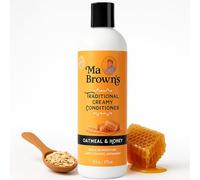 Ma Brown Oatmeal & Honey Hair Conditioner 473g - Nourishing Curl Repair for Thick, Curly Hair Moisturizes, softens dry hair with natural oats and honey - Shine, bounce, and scalp soothing formula
