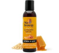 Ma Browns Honey & Oatmeal Revitalising Oil for Scalp & Growth, 4 Oz, 119 ml - Natural scalp stimulator with honey & oats to nourish roots, soothe dryness, and promote healthy hair regrowth