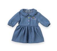 Ma Corolle 9000212860 Denim Dress, Long Sleeve, Doll Dress, 36 cm, from 3 Years