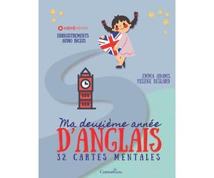 Ma deuxième année d'anglais: 32 cartes mentales