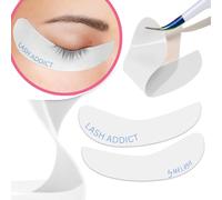 MA LASH Reusable Silicone Eye Pads - Set of 2 (1 Pair) - Eyelash Extension Under Eye Patches for Lash Lift, Lower Lash Isolation, Sensitive Skin, and Removal - LASH ADDICT (1 pair)