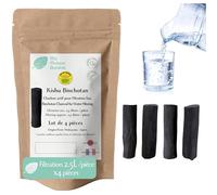 Ma Maison Durable | Binchotan Activated Carbon Water X4 pcs | Filtration approx. 2.5L/Stick | Natural Water Purifier Filter | Authentic Binchotan by Kishu Bio |