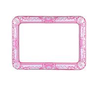 MA ONLINE Inflatable Picture Frame 60X80cm Blow Up Hen Birthday Party Selfie Accesssory Pink Pack of 1