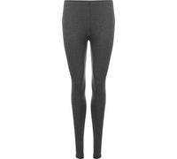 MA ONLINE Womens Soft Cotton Leggings Ladies Full Length Stretchy Elasticated Waist Legging Yoga Summer Pants Workout Gym Pants Charcoal