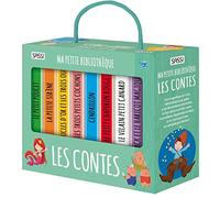 Ma petite bibliothèque. Les contes: Coffret en 8 volumes : Cendrillon ; Le vilain petit canard ; le petit Chaperon rouge ; Jack et le haricot magique ... d'or et les trois ours ; Le petit poucet