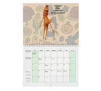 ma-rcus The Worm 2026 Wall Calendar - Funny 2026 Wall Calendar, Funny Robert Help Meme Wa-ll Calendars 20-26, 12 Month Gaming Planner For Home Decor, 12 Month Humorous Planner