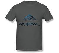 MA.SCARA Short Sleeve Men's Video Game Warframe Logo T Shirt Grey L
