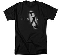 MA.SCARA The X-Files Spotlight Logo Adult T-Shirt Black M