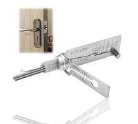 Ma/Ster Key Decoder Lock Picking Tool,2 in 1 Lock Pick & Decoder,Lo/ck Picking Kit for Beginners,Auto Key Extractor Kit,Stain/Less Ste/el Material,Pick Locking Set,Lockpicking Training Set(ss001pro)