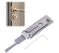 Ma/Ster Key Decoder Lock Picking Tool,2 in 1 Lock Pick & Decoder,Lo/ck Picking Kit for Beginners,Auto Key Extractor Kit,Stain/Less Ste/el Material,Pick Locking Set,Lockpicking Training Set(ss002pro)