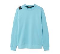 MA.STRUM Mens Regular Fit Core Crew Sweatshirt, Sea Blue Jumper SEA BLUE M