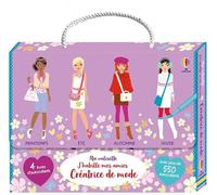 Ma valisette J'habille mes amies Créatrice de mode - Dès 7 ans: Coffret en 4 voulmes : Collection printemps ; Collection Eté ; Collection Automne ; Collection Hiver