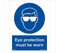 MA068 Eye Protection Must Be Worn SIGN machinery goggles glasses workplace 450mm x 600mm 3mm Standard Foamex Foamboard